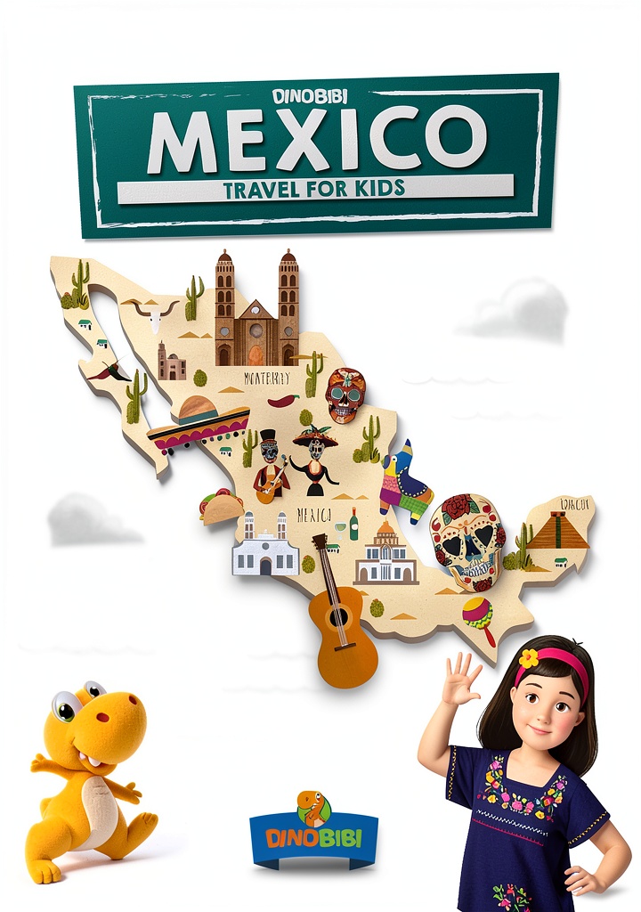 Kindle eBook open to a page about Mexican travel destinations