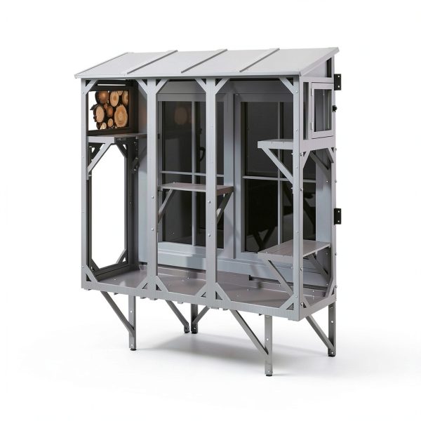 Cat Catio ketive Expandable Window Perch 4 Platforms 3 Doors 68" L-3