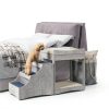 unipaws Pet Bunk Bed Window Perch with Removable Step Grey-2