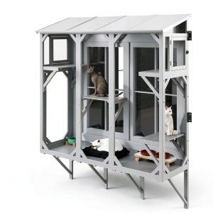Cat Catio ketive Expandable Window Perch 4 Platforms 3 Doors 68" L-0