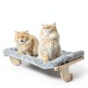 Zuvmi Oversized Cat Window Perch Gray 31.5 x 14.96 Large Plush Hammock-0