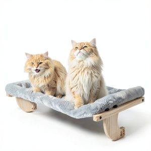 Zuvmi Oversized Cat Window Perch Gray 31.5 x 14.96 Large Plush Hammock-0