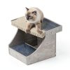 unipaws Pet Bunk Bed Window Perch with Removable Step Grey-5