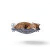 POMESEA Cat Window Perch Glow Gray L Cordless Foldable Hammock-3