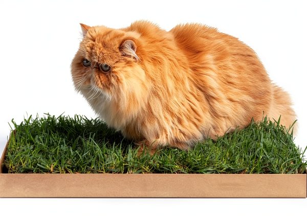 Kitty Lawn Real Grass Cat Window Perch 24x9 Inch California-2
