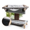 Zuvmi Oversized Cat Window Perch Gray 31.5 x 14.96 Large Plush Hammock-2