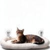 Cordless Cat Window Perch iPengYer White Hammock with Ball-1
