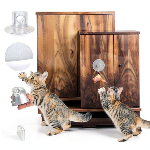 4 Pieces Cat Window Perch Suction Cup Powerful Window Bed Seat Replacement Suction Cup Clear PVC Sucker Pads for Cat Hammocks/Window Seat/Perch-3