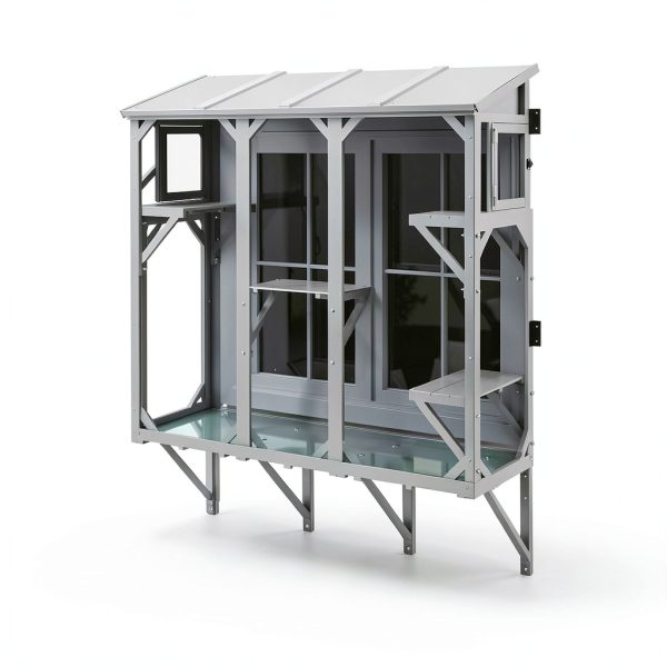 Cat Catio ketive Expandable Window Perch 4 Platforms 3 Doors 68" L-1