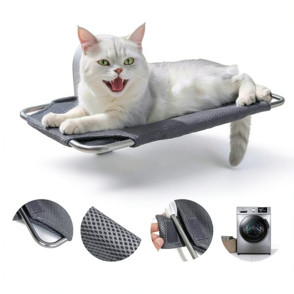 Cat Window Perch Youmtool MW-01 Foldable Industrial‑Suction Hammock-4