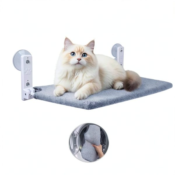 Cat Window Perch by lrjrizzo Foldable Hammock Light Gray 20x12in-2
