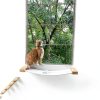 Cat Wall Furniture FUKUMARU 34x13 Rubberwood Hammock Shelf-4