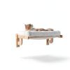 Cat Window Perch Pecute Cloud-Soft Foldable Bed with Wood Frame White-4