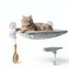 POMESEA Cat Window Perch Glow Gray L Cordless Foldable Hammock-0