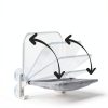 POMESEA Cat Window Perch Glow Gray L Cordless Foldable Hammock-6