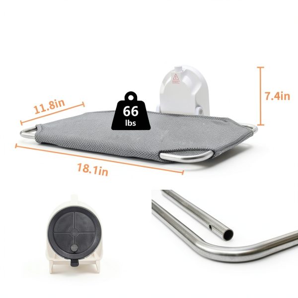Cat Window Perch Youmtool MW-01 Foldable Industrial‑Suction Hammock-6
