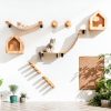 Cat Wall Furniture FUKUMARU 34x13 Rubberwood Hammock Shelf-5
