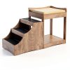 unipaws Pet Bunk Bed Window Perch with Removable Step Grey-6