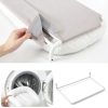 Zakkart Foldable Cat Hammock for Window - Cordless, Embeded Machine Washable Bed, Robust Metal Frame - Cat Window Perch for Large Cats and Kittens (White Bolster Bed, Medium)-4