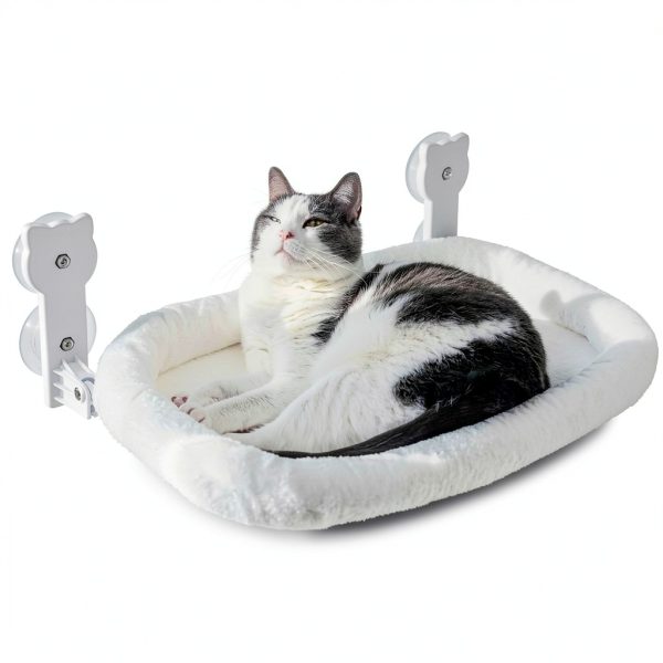 Cat Window Perch Peyela Soft Window Hammock with Upgraded Suction Cups-0