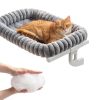 Cloud-Cuddle Cat Window Perch Zoratoo Gray Large 4‑Sided Hammock-8
