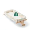 Zakkart SnugCloud Cat Window Perch with 4-Sided Bolster - Orthopedic Cat Hammock for Window Sill - Solid Hardwood & Metal Frame - Window Seat for Pets (Natural Color Wood w/White Bed, Medium)-4