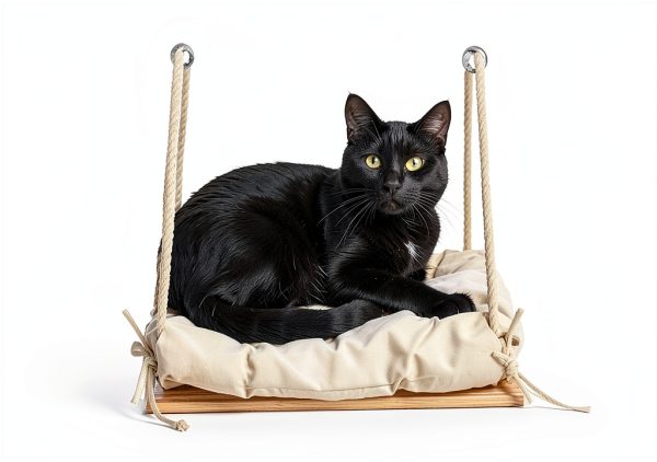 Cat Window Perch with Industrial-Grade Suction Cups - Solid Pine Wood Hammock Bed, Soft Cushion - 42 lb Capacity for Cats Inside-7