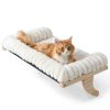 Cloud-Soft Cat Window Sill Perch with Zipper, Solid Wood & Metal-0