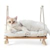 Cat Window Perch with Industrial-Grade Suction Cups - Solid Pine Wood Hammock Bed, Soft Cushion - 42 lb Capacity for Cats Inside-1