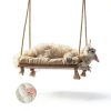 Cat Window Perch with Industrial-Grade Suction Cups - Solid Pine Wood Hammock Bed, Soft Cushion - 42 lb Capacity for Cats Inside-6