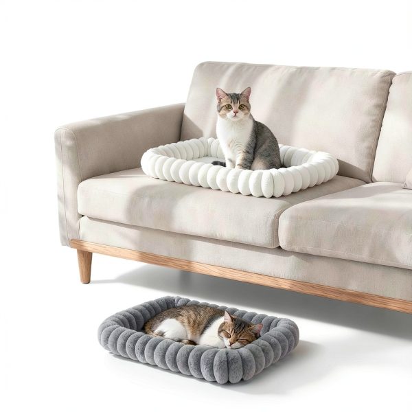 Cloud-Cuddle Cat Window Perch Zoratoo Gray Large 4‑Sided Hammock-3