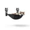 Cat Window Perch JUNSPOW Foldable Cordless Breathable Cat Bed with-2