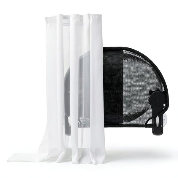 Cat Window Perch JUNSPOW Foldable Cordless Breathable Cat Bed with-3