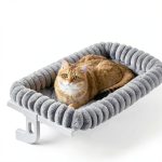 Cloud-Cuddle Cat Window Perch Zoratoo Gray Large 4‑Sided Hammock-0